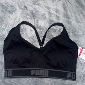 Puma sports bra 2x black NWT !